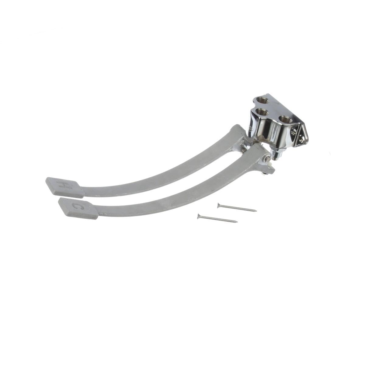 TS Brass Wall Mounted Double Pedal Valve by T&S Brass – not_applicable, 1.0 load, Brass, Chrome, Model B-0504
