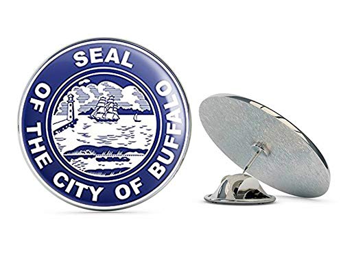 Round Seal of The City of Buffalo (ny New York Logo) Metal 0.75