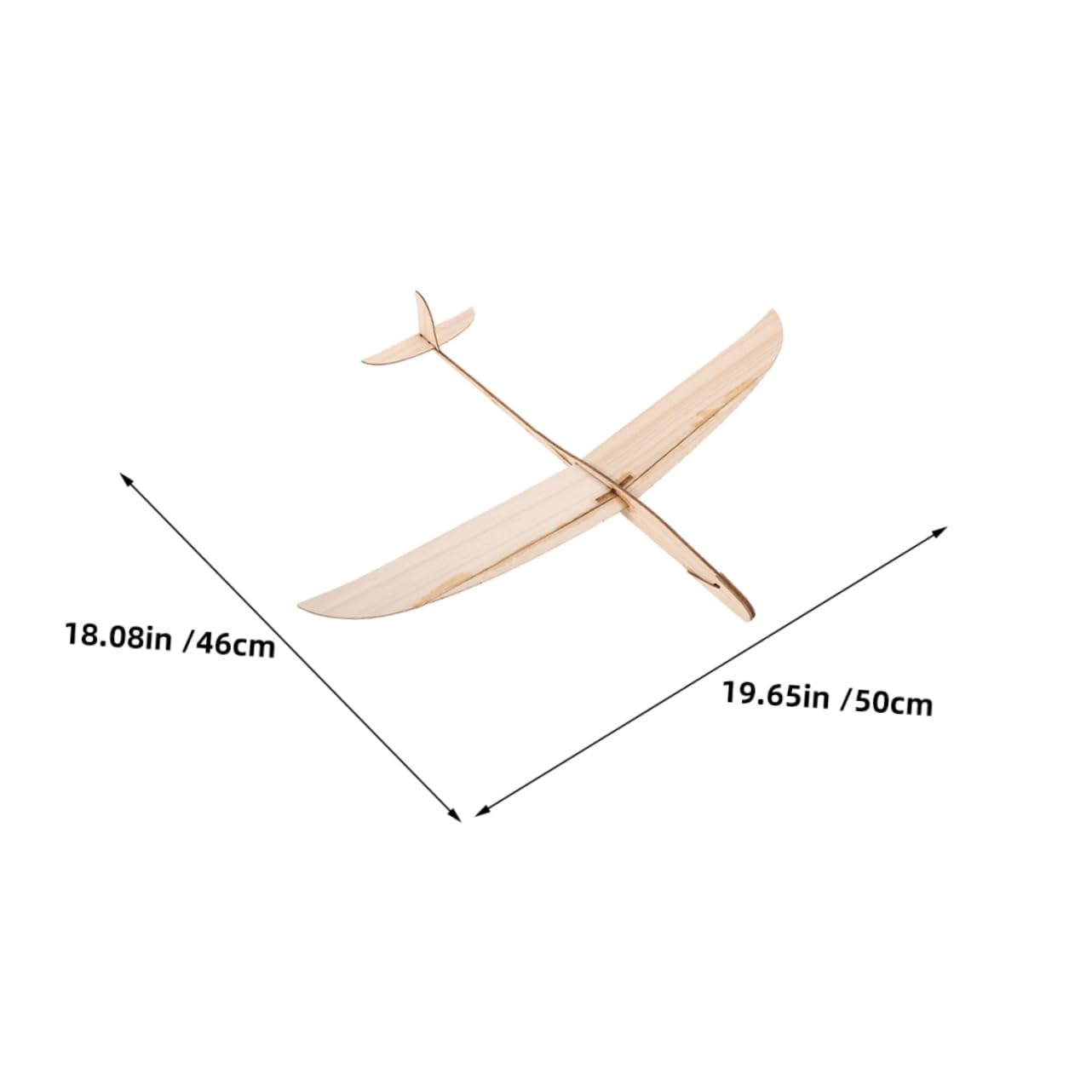 ibasenice Lot de 2 Planeurs en Bois Soi-même Surface à Peindre, Vol Stable, pour Garçon et Filles et Loisirs en Extérieur