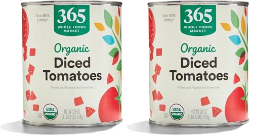 365 by Whole Foods Market, Tomatoes Diced Organic, 28 Ounce (Pack of 2) image 5