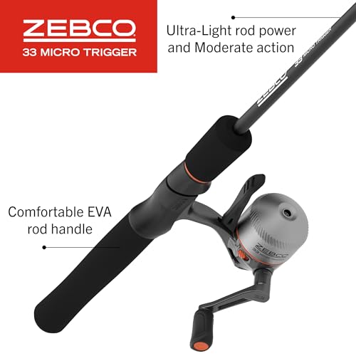 Zebco Mr. Crappie Kit 33 canne télescopique ultra-léger 2 pièces avec matériel de pêche