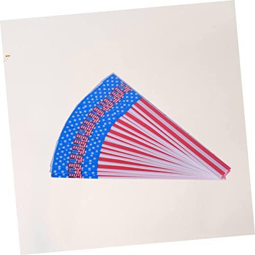 CLISPEED 90 Peças Para Bricolage E Adesivos Estrelas De Tiro Arco Haste Da Bandeira Americana Listra