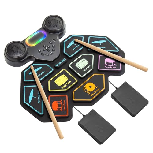 2025 Upgrade Portable 9-Pad Electronic Drum Set