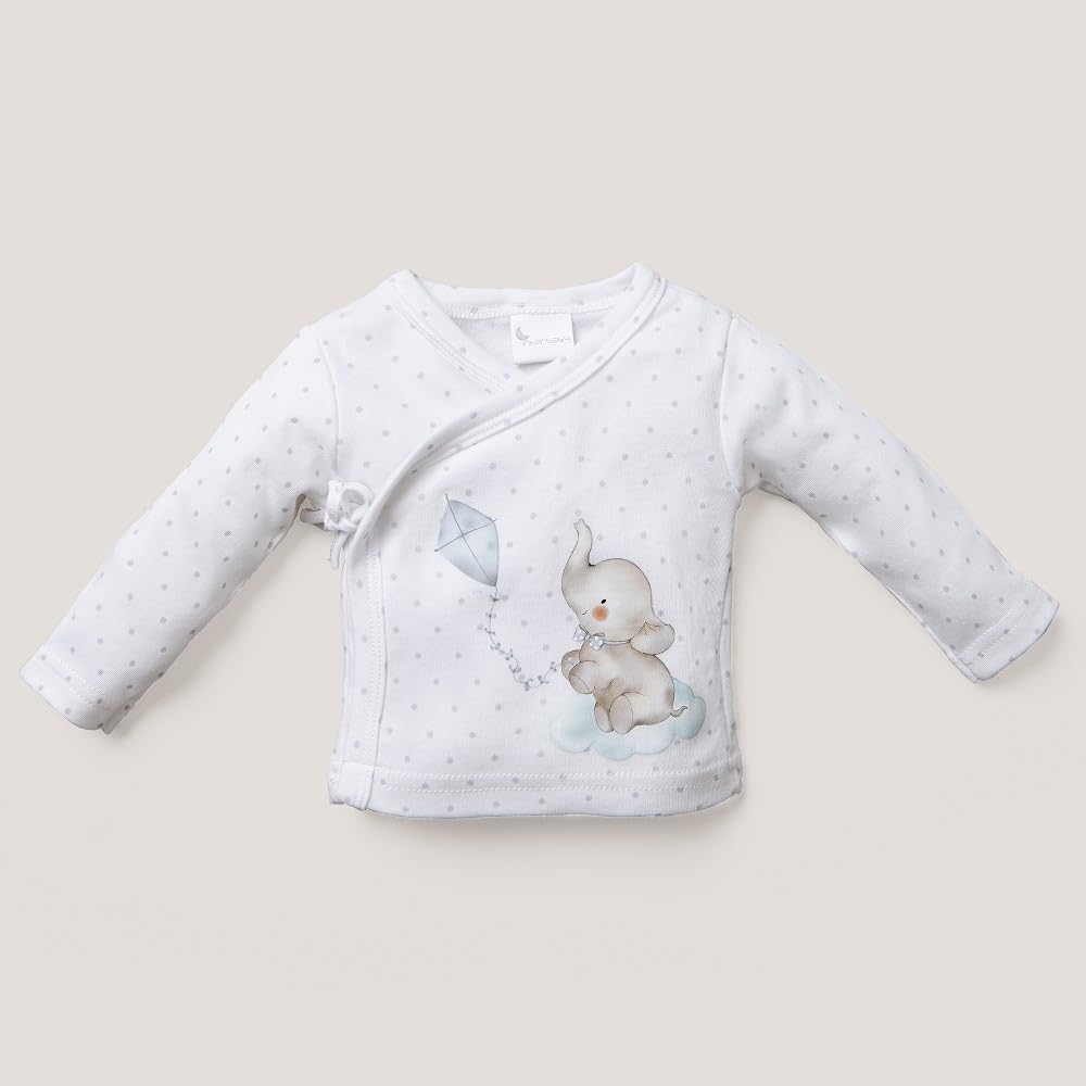 Interbaby Zestaw Prezent dla niemowląt 5 sztuk, model Słoń, szary