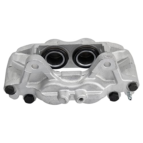 Image of TRQ Front Driver and Passenger Side Brake Caliper Set Caliper Brackets Hardware Compatible with 03-09 Lexus GX470 with Casting #13WH 03-09 Toyota 4Runner Casting #13WH