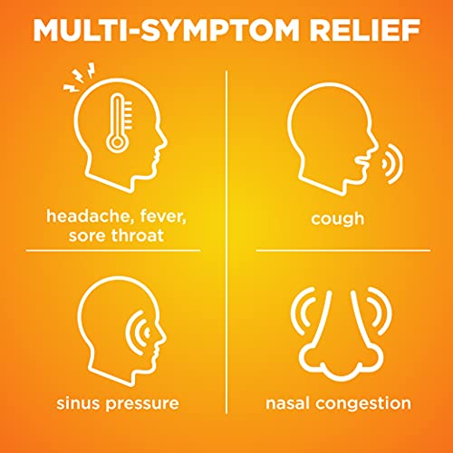 Amazon Basic Care Daytime Severe Cold And Flu, Pain Reliever And Fever Reducer, Nasal Decongestant, Expectorant & Cough Suppressant Liquid, Vapor Ice, 12 Fluid Ounces #TOP1