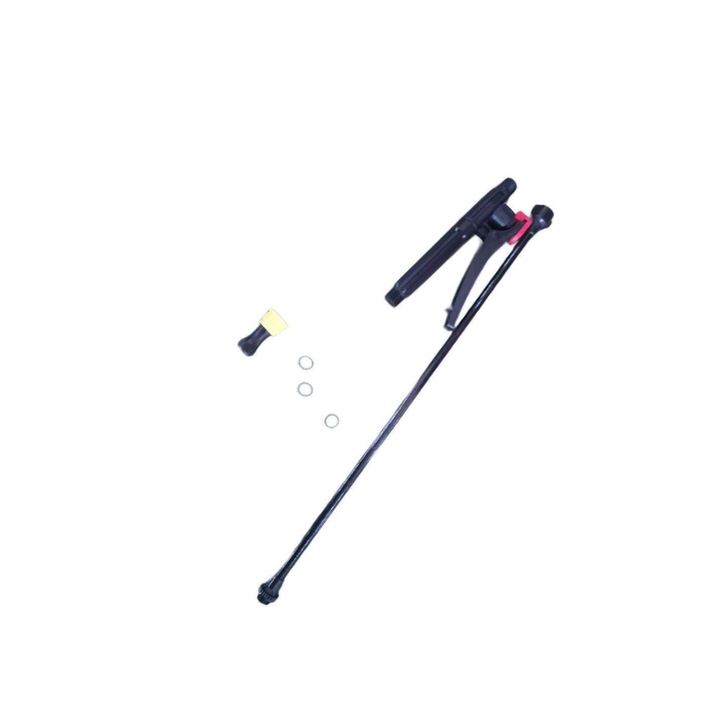 ALCXAZS Garden Sprayer Wand Crafted Replacement Wand With Ergonomic Handle Suitable For Lawn Maintenance Comfortable For Long Time . Spray Is Stable And Even , Single Straight Head , 50cm