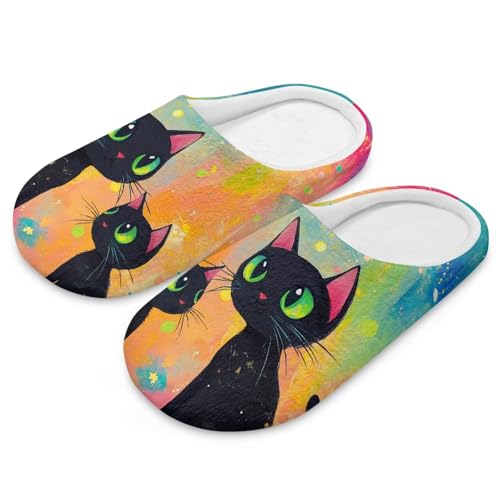 Women Men Fuzzy Plush Warm Cozy Slippers Washable Reusable Indoor House Slippers