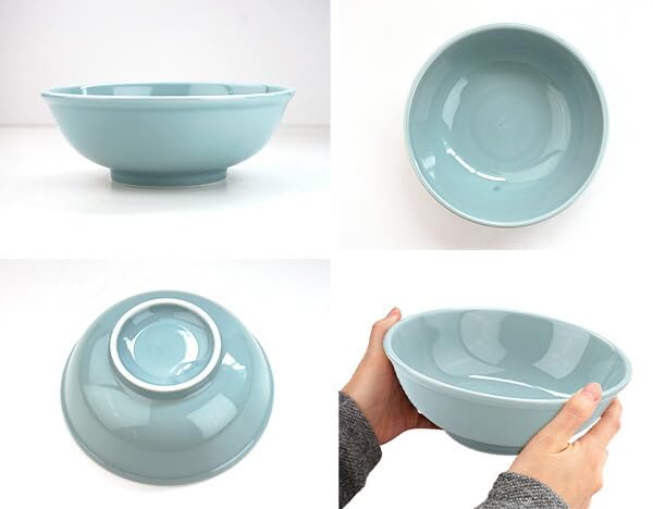 Amazon.co.jp: K'sキッチン アウトレット 青磁 ラーメン 丼ぶり 玉縁