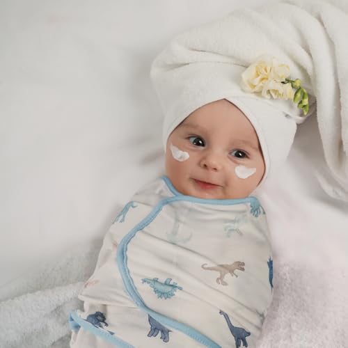 Image of GLLQUEN BABY Swaddles for Newborns 0-3 Months, Adjustable & Easy Fastener | 3-Pack, Baby Boy Swaddles Organic Cotton Womb-Like Nursery Swaddling Blanket reduces startle reflex, Soft & Skin-Friendly