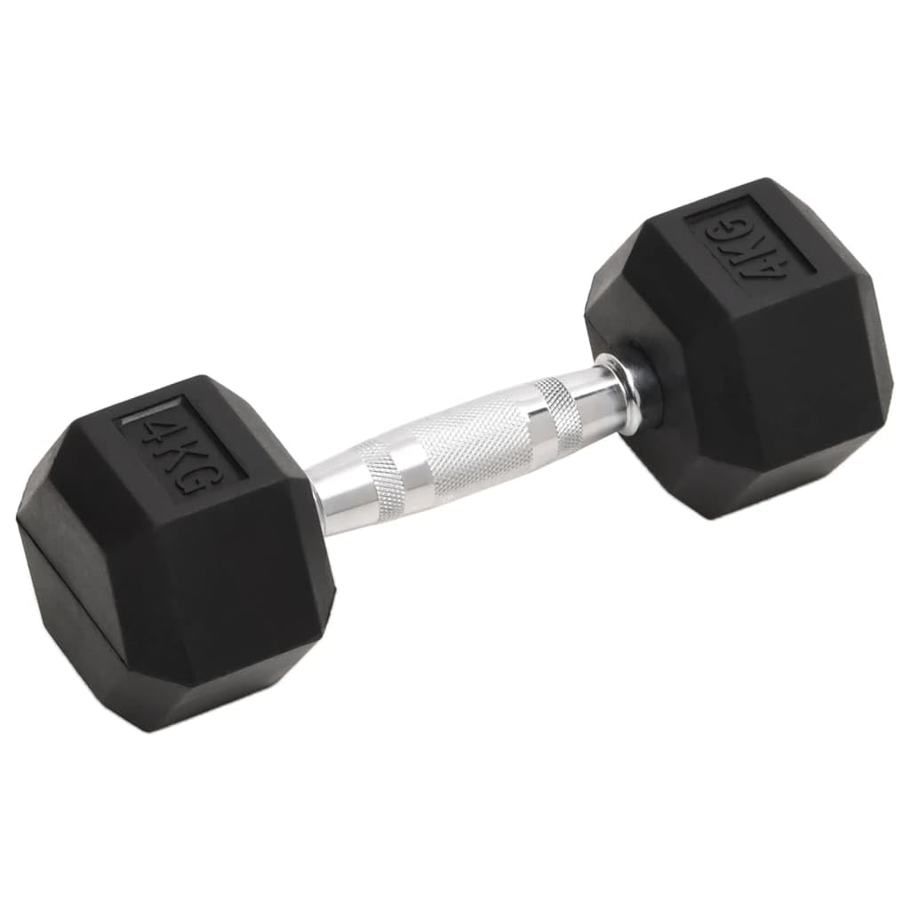 Kurzhanteln 2er Set 8 kg, Hexagon Kurzhantel Set mit Gummibeschichtung, Hanteln für Krafttraining, Bizeps und Trizeps Workout