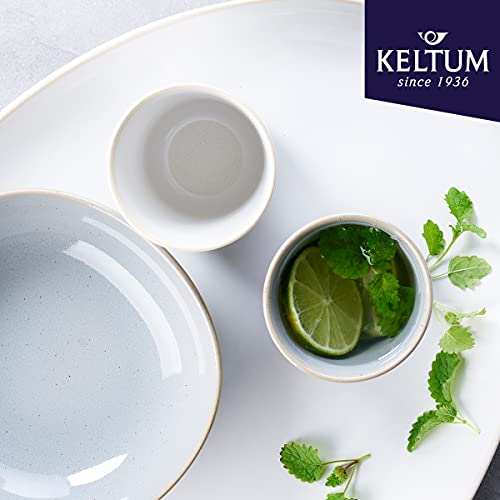 Cotton White Glazed Stoneware 4-Inch Bowls, Set of 3