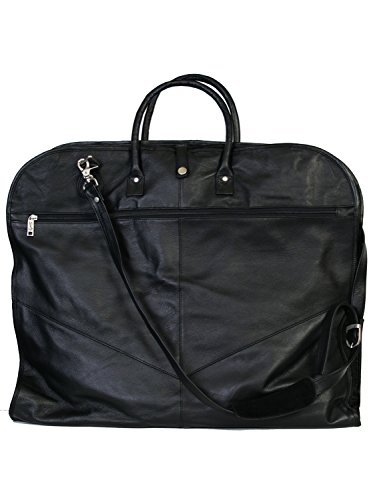 Scully Accessories Black Sierra Collection Leather Garment Bag
