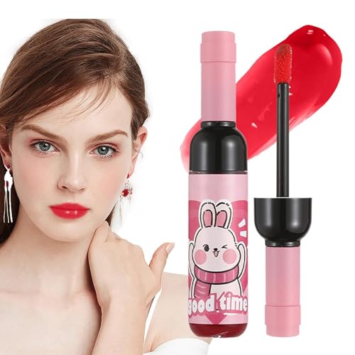 Rouge à lèvres liquide bouteille de vin – Teinture mate longue durée – Teinte hydratante...