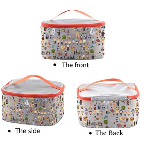 PXTIDY Lord Movie Inspired Makeup Bag Rings Movie Characters Zipper Pouch Portable Cosmetic Bag Rings Movie Fans Gift - Image 4