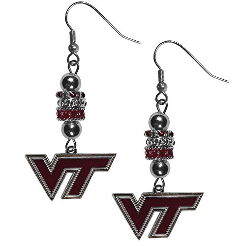 NCAA Siskiyou Sports Womens Virginia Tech Hokies Euro Bead Earrings One Size Team Color
