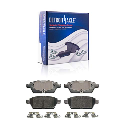 Image of Detroit Axle - Rear Brake Kit for Ford Fusion Lincoln MKZ Zephyr Mazda 6 Mercury Milan Disc Brake Calipers w /Brackets Ceramic Brakes Pads w /Hardware Replacement