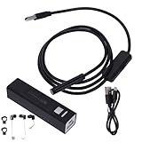 Kabellose Endoskopkamera, WiFi-Endoskop-Inspektion, HD, IP68, wasserdichtes 8-mm-Objektiv mit einstellbarem LED-Licht für Android iOS, Smartphone, Laptop, Rohrmotor, Autoreparatur