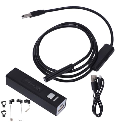 Kabellose Endoskopkamera, WiFi-Endoskop-Inspektion, HD, IP68, wasserdichtes 8-mm-Objektiv mit einstellbarem LED-Licht für Android iOS, Smartphone, Laptop, Rohrmotor, Autoreparatur