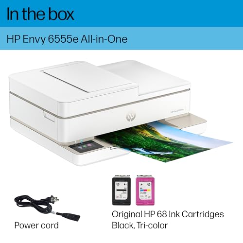 Uncover Your True Potentialy HP Envy 6555e Wireless All-in-One Color Inkjet Printer, Portobello, Print, scan, Copy, Duplex Printing Best-for-Home, 3 Months of Ink Included (714N5A) - Image 6