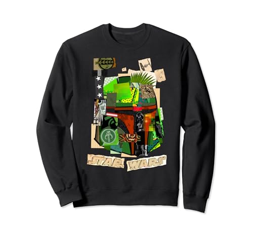 Sweat Star Wars Boba Fett Cutout Collage idéal pour vos journées détente