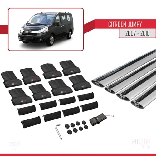 Railing porte-bagages Citroen Jumpy 2 Fly Modèle alu premium