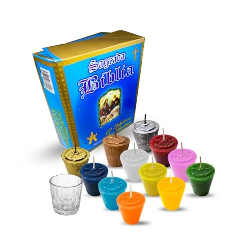 Coloured Votive Candles for Bible Blessing (12 Colours) - Mary Light