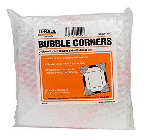 U-Haul Bubble Corners for Picture Frame and Artwork Protection - 16 Corners - 8