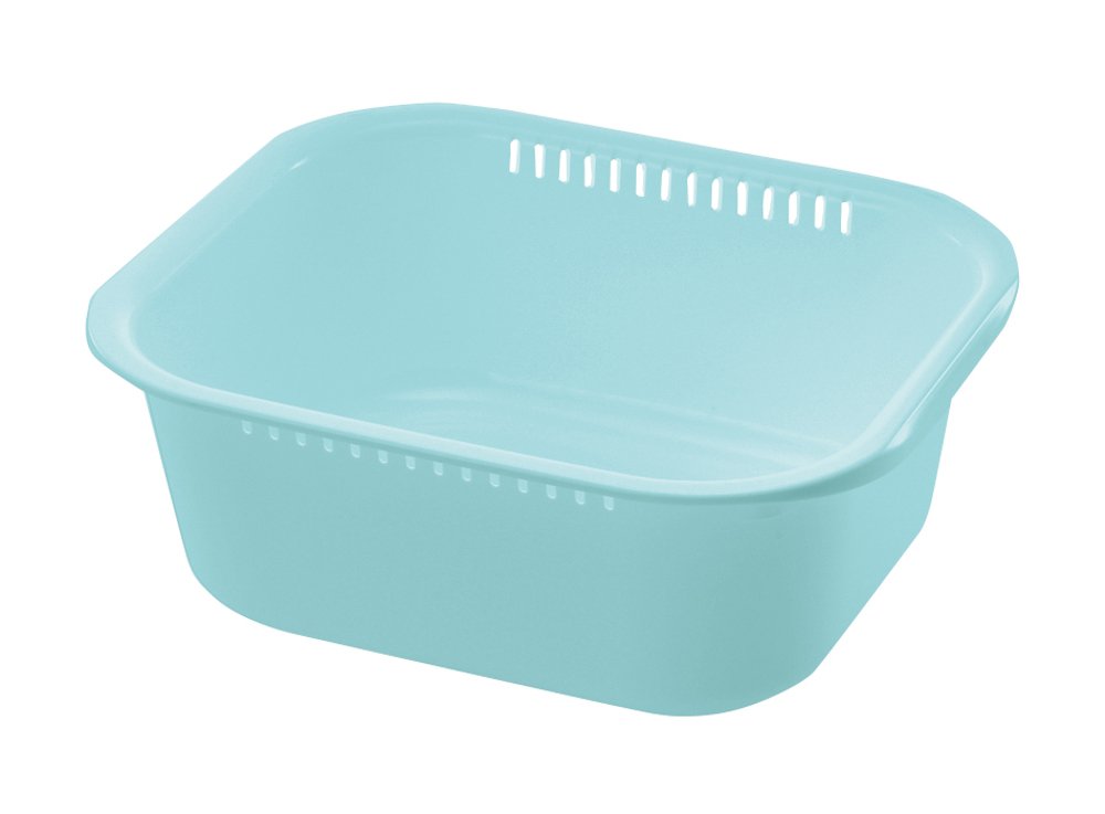 リッチェル 洗い桶ミントブルー 7100ml シェリー 洗い桶 K型 抗菌加工