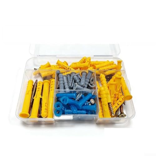 Lot de 80 tubes d'expansion, ancrages muraux secs pour brique en béton d'ardoise, suspension robuste, installation d'amélioration de bricolage