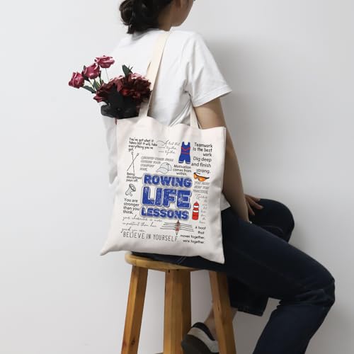 Bolsa Tote Rowing Lover Gift Lecciones Vida miniatura 5