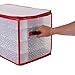 Simplify Ornament Storage Organizer | Storage | Fits 112 Ornaments | Zipper Closure | Space Saving | Easy to Use | Red | Light Weight | Dimensions 11.81 x 20.67 x 11.81