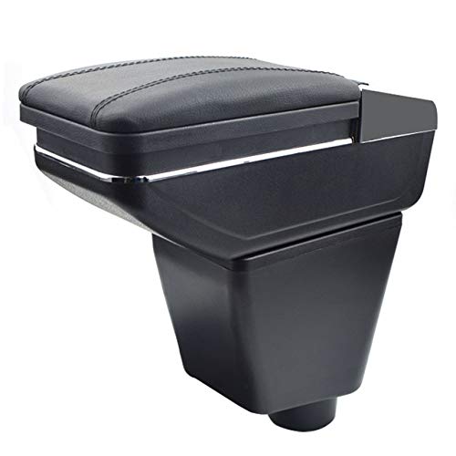 8X-SPEED for Renault Kaptur Captur QM3 2014-2018 Car Armrest Accessories Centre Console Storage Box Arm Rest Black