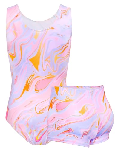 Image of TENVDA Girl's One Piece Swimsuit Sparkle Sleeveless One-Piece Bathing Suits Swimwear for Kids 2-12 Years Old