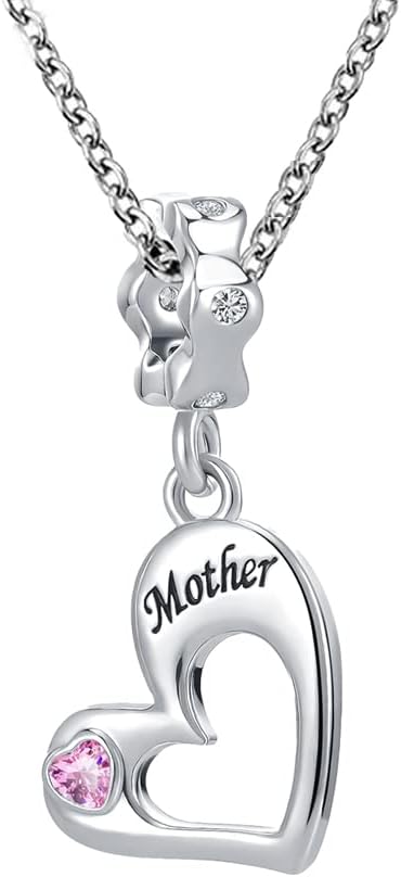 Mother Daughter Necklace Set for 2 Mom Gifts from Daughters Matching Heart Mom Necklaces Mother Daughter Pendant Necklace Birthday Gift from Mom - Image 7