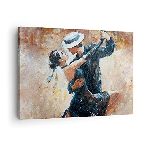 Moderne Impression sur Toile danse danseuse Image Tableau Decoration Murale 70x50cm Deco Cadre Décoration Salon Chambre Cuisine Horizontal Petit Tableaux Decoratifs...