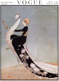 Vintage Magazine Art Cover April 1918 Paris Fashion Beauty Magazine Cover Wall Art Poster print A5 A4 A3 (A3)