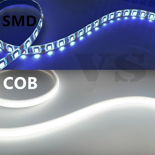 Image of P AC 110V COB LED Strip 65.6ft Cool White 6500K CRI93 Outdoor Waterproof IP65 Ultra Bright LED Strip 288LEDs /M Suitable for Home and Garden Commercial Decoration (Cool White)