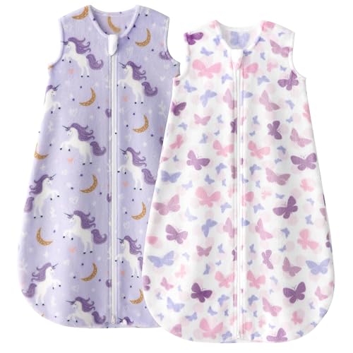 Image of Yoofoss Baby Sleep Sack 6-12 Months, 1.5 Tog Sleep Sack, Fleece Baby Wearable Blanket with 2-Way Zipper, Infant Sleeping Sack, Soft Warm Lightweight(Small)