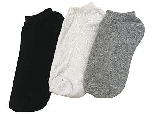 Meia Masculina Kit 12 Pares Preto Branco Cinza Cano Soquete Algodão