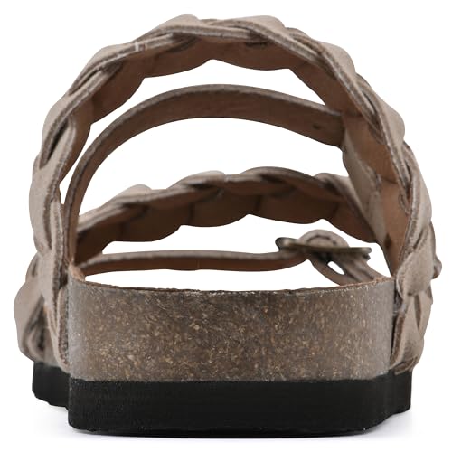 Image of WHITE MOUNTAIN Women's Holland Signature Comfort Molded Braided Footbed Sandal
