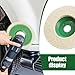 Shakas Wool Felt Polishing Disc, Car Waxing and Polishing Wool Wheel Pads for 100 Angle Grinder, 4
