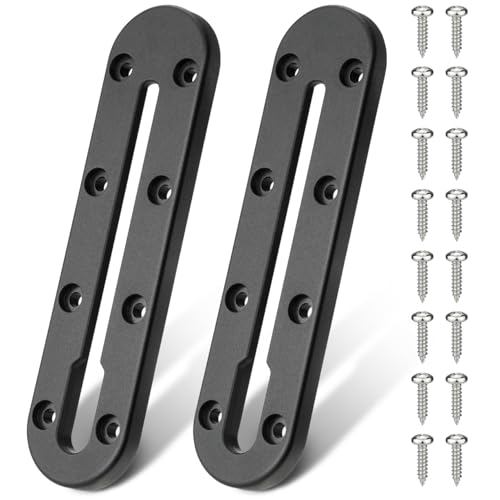 Mellbree Kayak Track 7Inch Kayak Rail Mount Kayak Low Profile Track for Fishing Rod Holder Fish Finder Cup Holder Anchor Cleats 2Pack