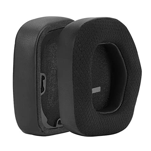 Geekria reemplazo almohadillas auditivas de tela mesh Comfort para audífonos Alienware AW988, piezas de reparación (Negro) miniatura 2