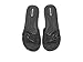 Michael Kors Women's MK Pool Slides Black 8 Medium