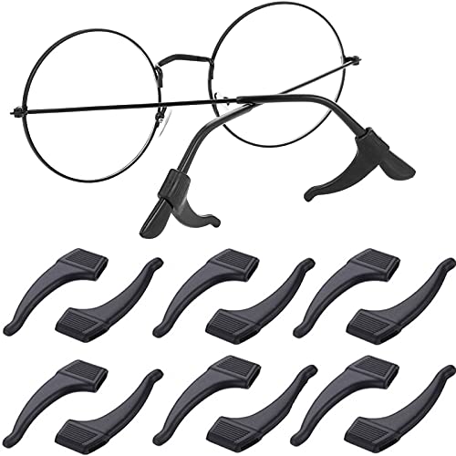 6 Paire Crochets Oreille Lunettes en Silicone Antidérapant Crochets Oreille Accessoires Pour Lunettes de Soleil Lunettes Crochet Oreille en Silicone Confortables Souple Pour Montures de Lunettes Cover