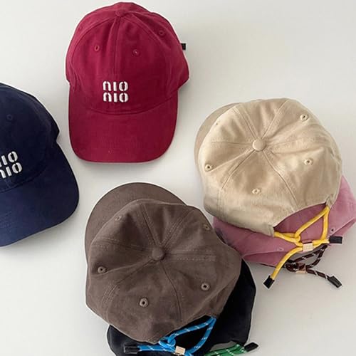 Baseball Cap, Embroidery Letter Baseball Caps for Kids Drawstring Sun Hat Fashion Sunproof Hat for Children Cap4