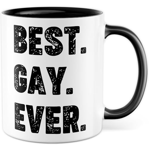 Tasse Schwul Geschenk Best. Gay. Ever., Kaffeetasse Queer LGBTQ Regenbogen Mann Liebe Humor, Geschenkidee Freund Kollege Valentinstag Büro Kaffee-Becher