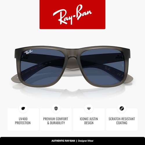 Image of Ray-Ban RB4165F Justin Classic Square Sunglasses for Men