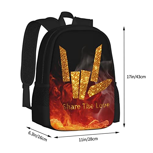 Fashion Backpack Share_The_Stephen_Love Unisex High Capacity Shoulders Bag Students Schoolbag Travel Bags3